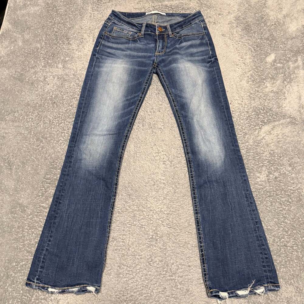 BKE Jeans Womens 28 x31.5 Stella Low Rise Bootcut Western Contrast Stitch